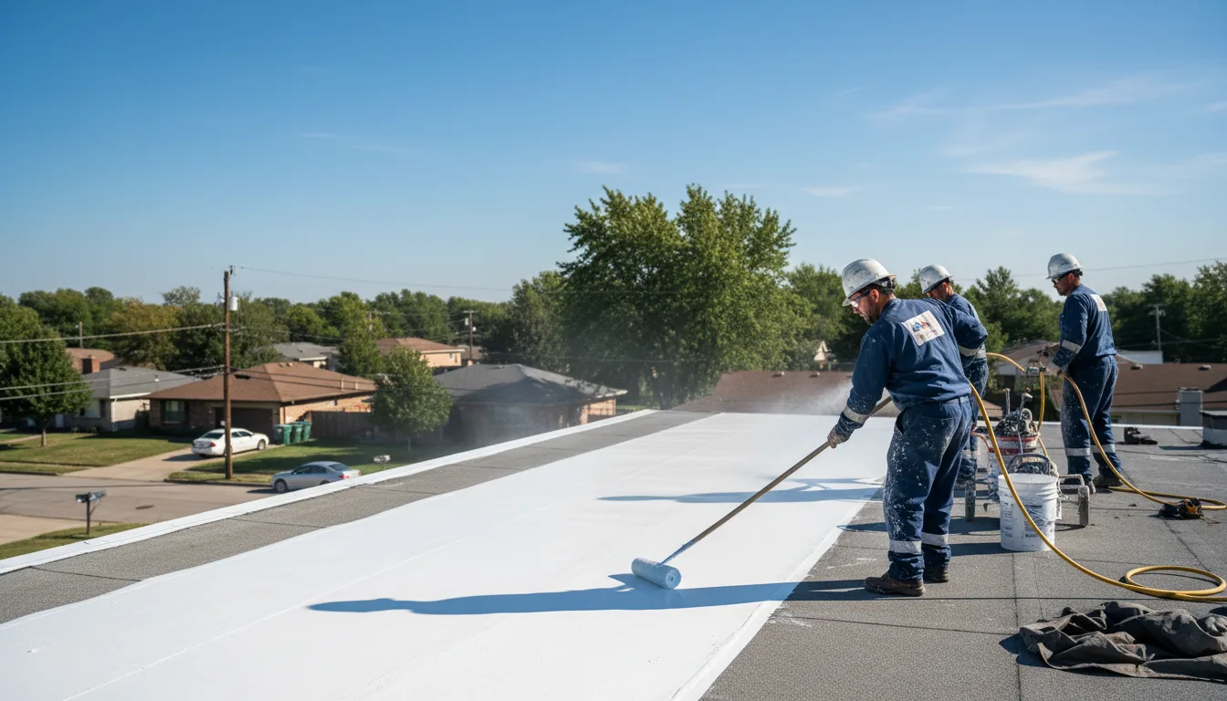 Commercial roof coating in Clay, NY near me